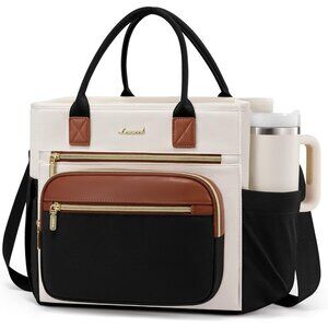 Insulated Lunch Bag Women,Wide Opening Adult Lunch Box Women,Large Leakproof Coo